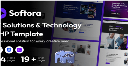 Softora – IT Solutions and Technology PHP Template