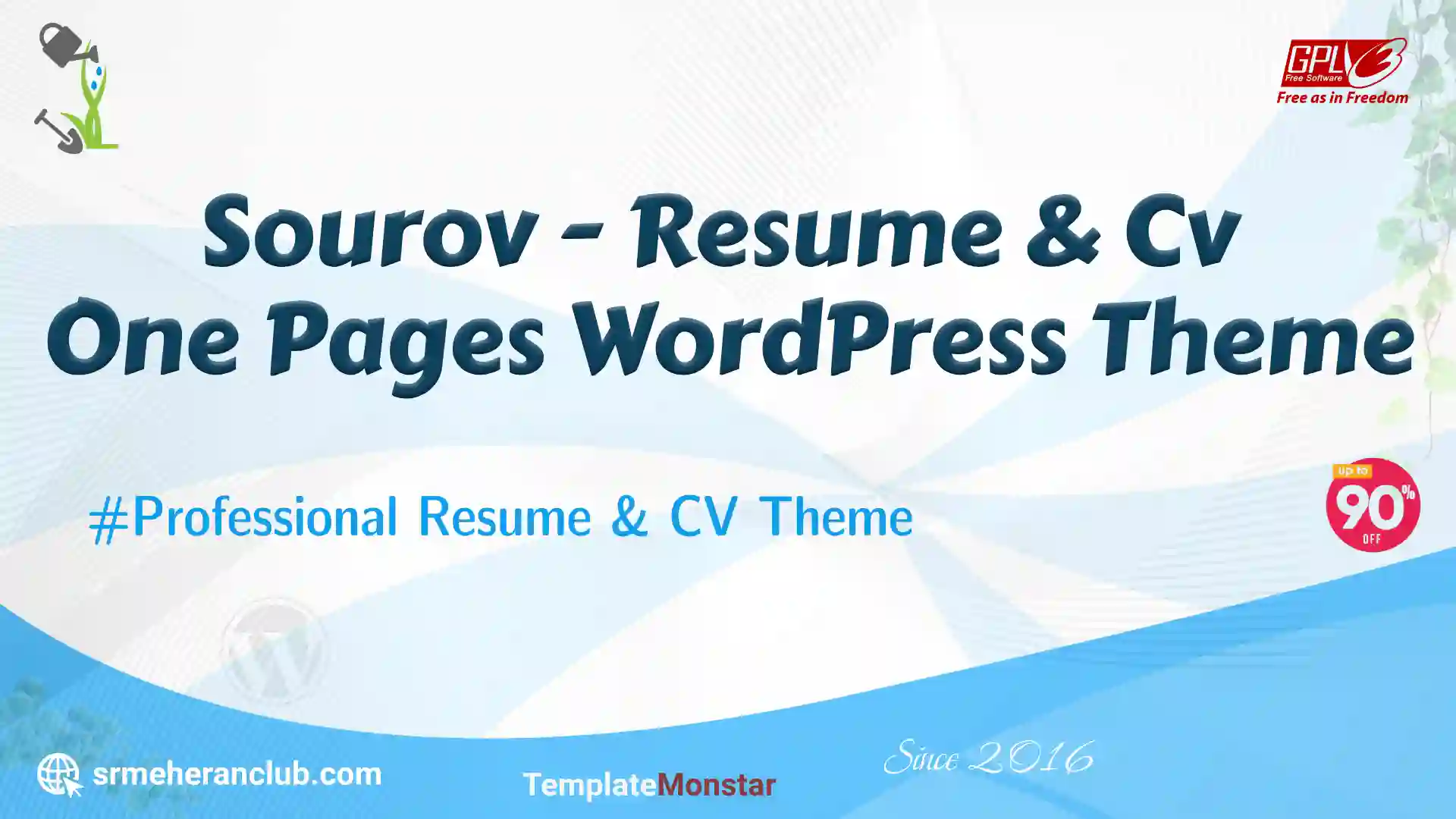 Sourov – Resume & Cv One Pages WordPress Theme — Theme by Templatemonster