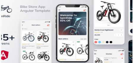 SpinRide - Bike Store Angular Mobile App | PWA