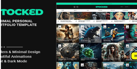 Stocked - Personal Portfolio HTML Template