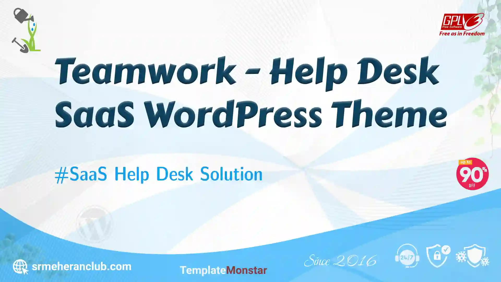 Teamwork – Help Desk SaaS WordPress Theme — Theme by Templatemonster