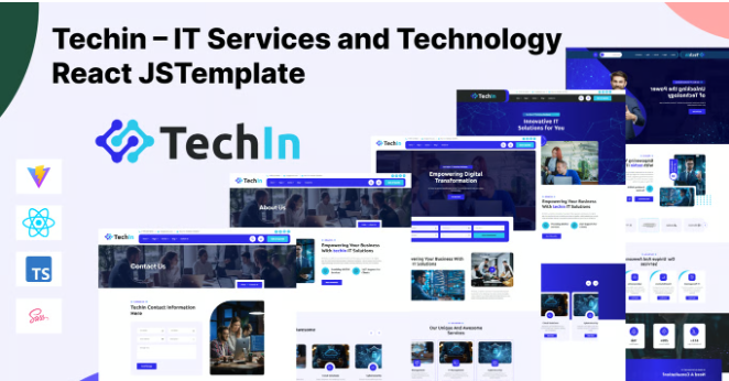 Techin – IT Services and Technology React JSTempla