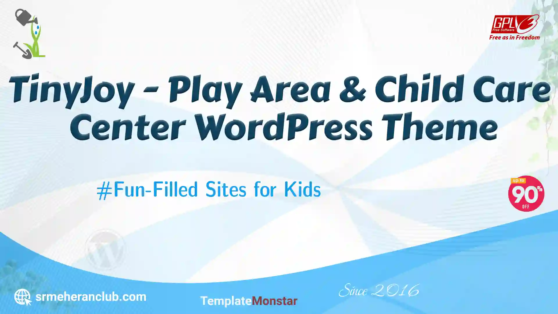 TinyJoy – Play Area & Child Care Center WordPress Theme — Theme by Templatemonster