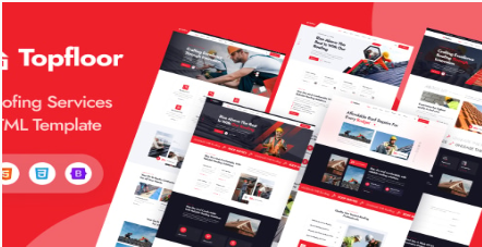 Topfloor - Roofing Services HTML Template
