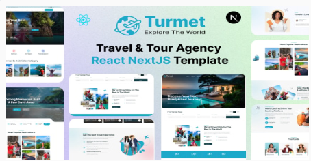 Turmet- Travel & Tour Agency React NextJS Template