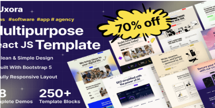 Uxora - Software, SaaS & Startup React JS Template