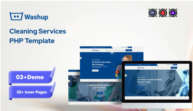 Washup – Cleaning Services PHP Template