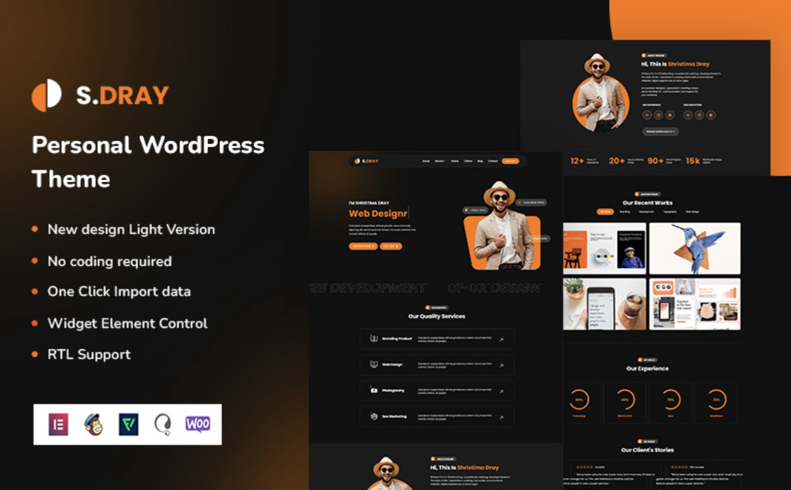 Sdary - Personal WordPress Theme