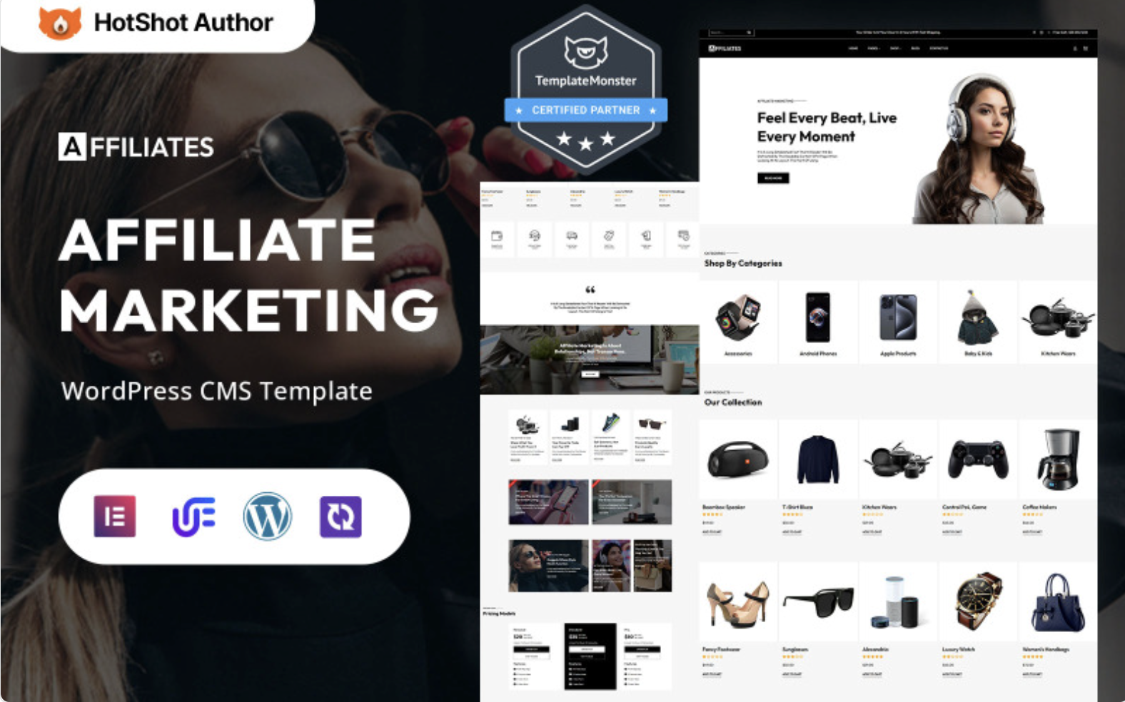 Affiliates - Affiliate Marketing & Monetization WordPress Elementor Theme WordPress Theme