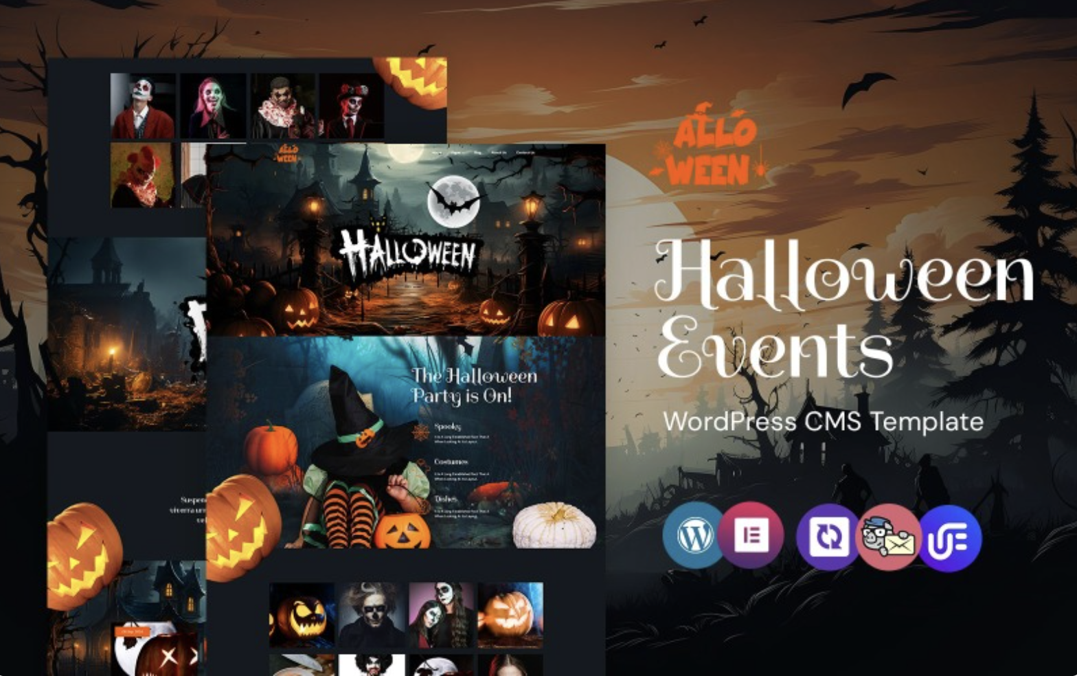 AlloWeen - Halloween Party And Events WordPress Elementor Theme WordPress Theme