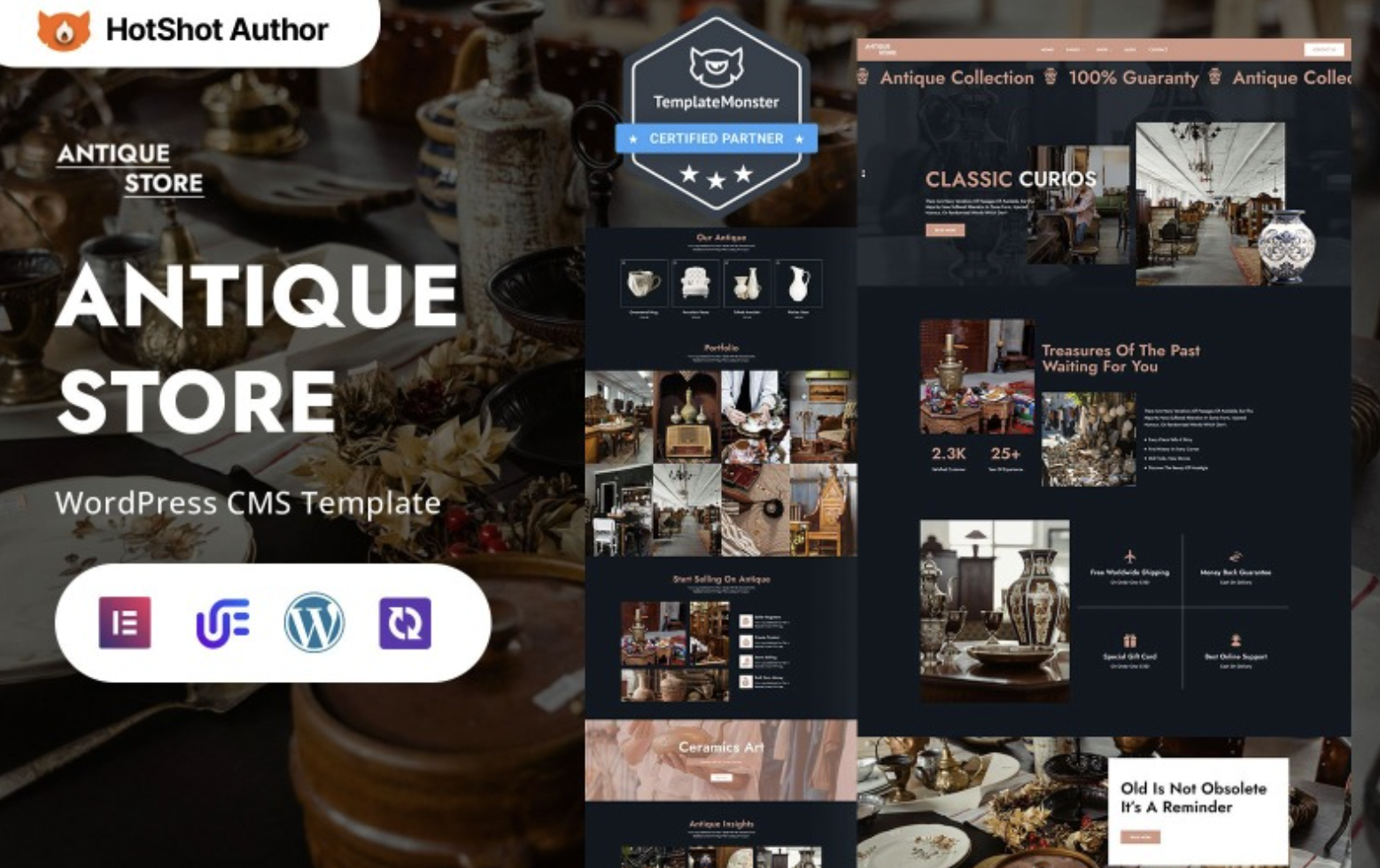 Antiqua - Antique Collectibles And Curiosities WordPress Elementor Theme WordPress Theme