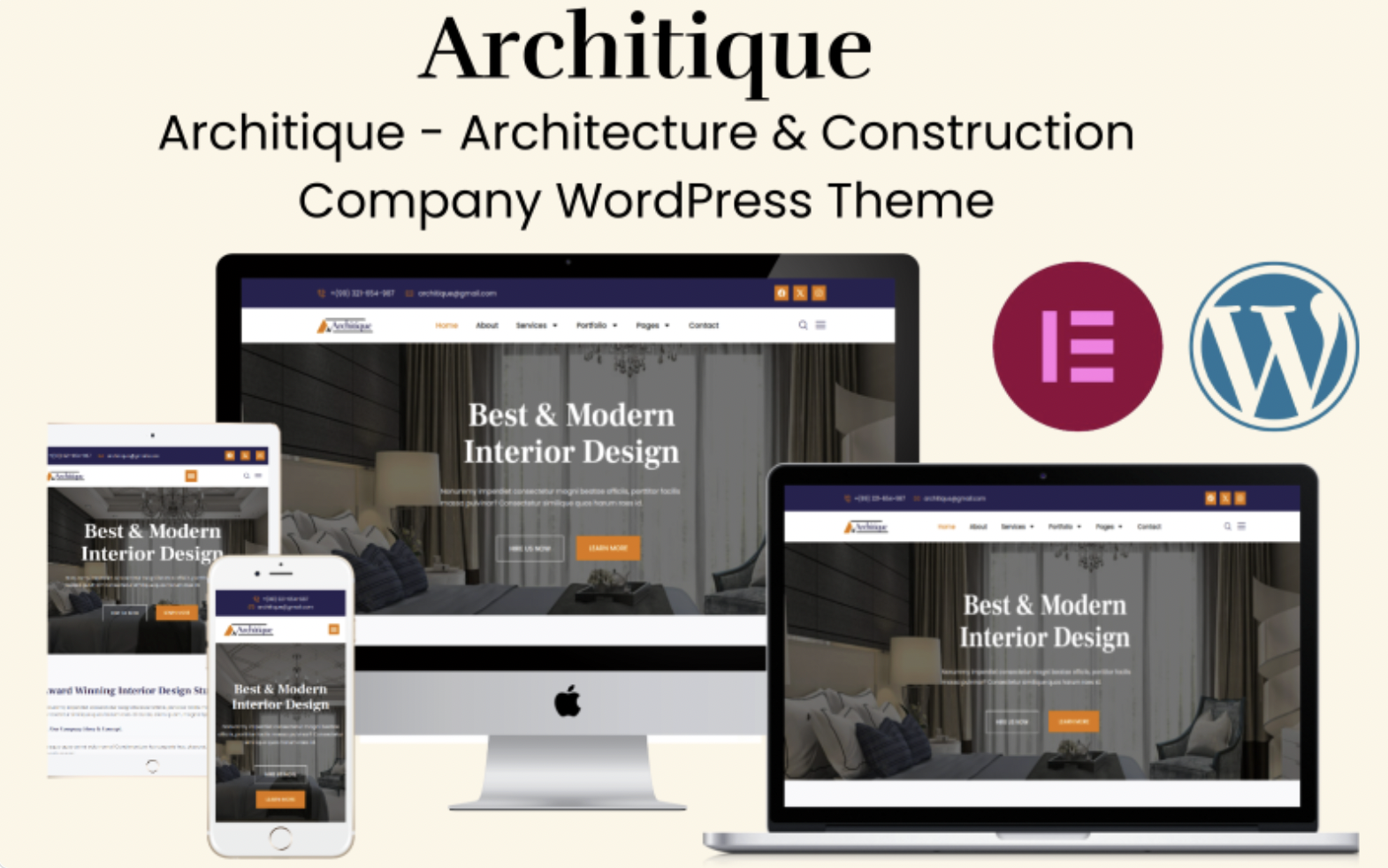 Architique - Architecture & Construction Company WordPress Theme