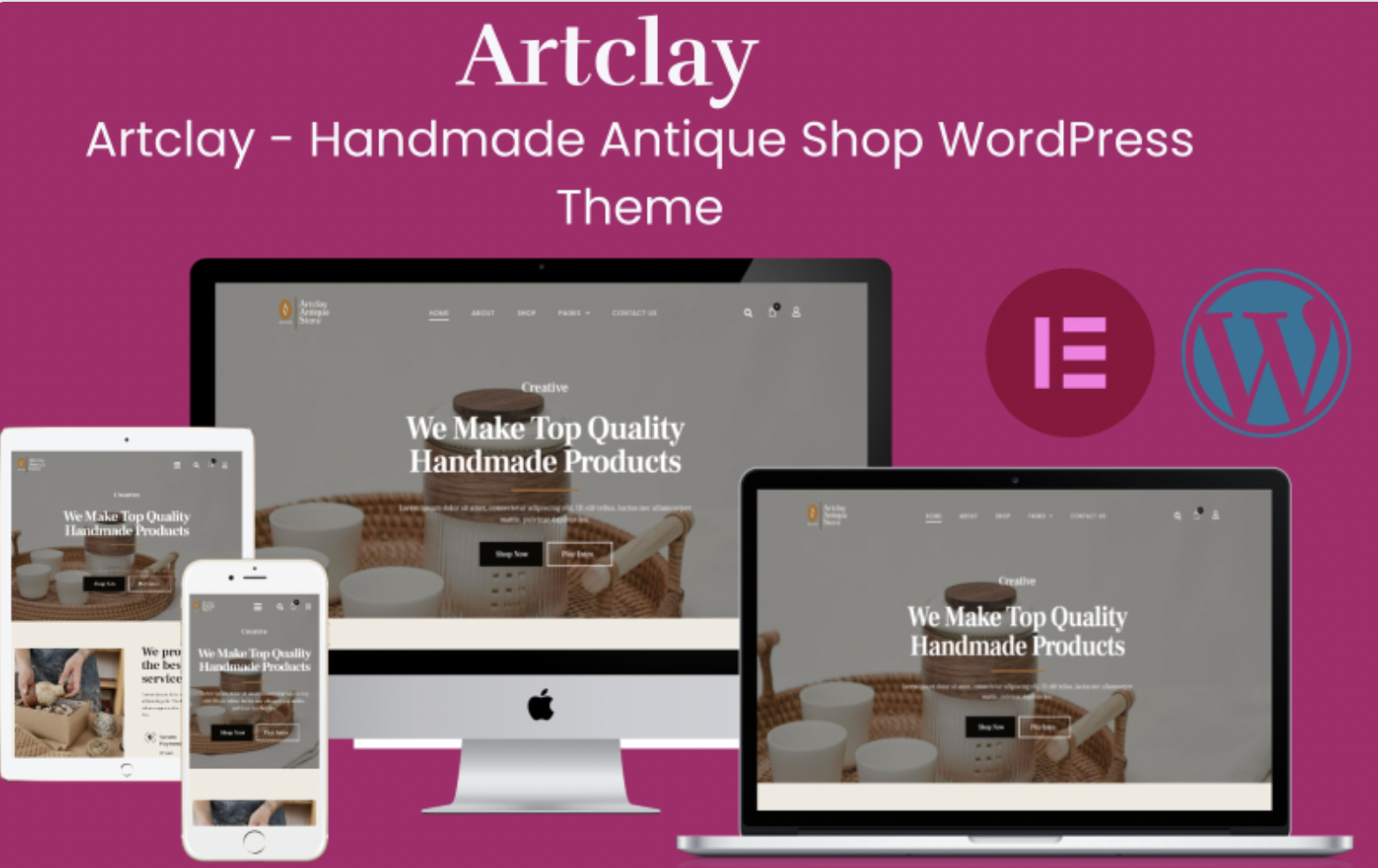Artclay – Handmade Antique Shop WordPress Theme