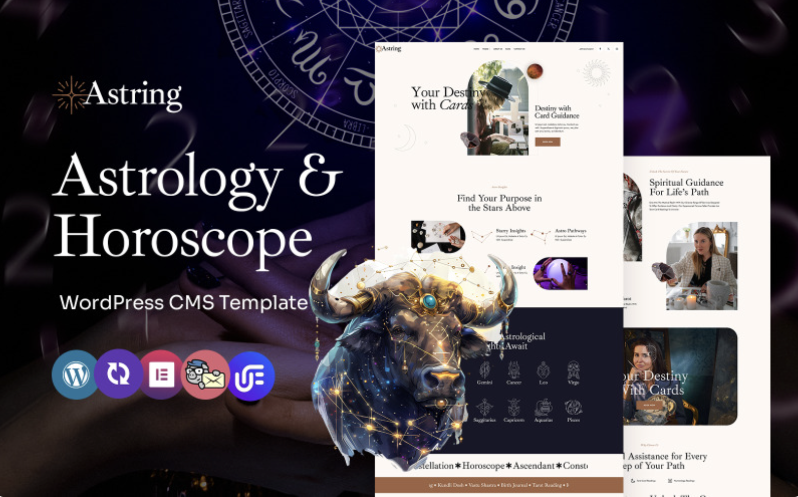Astring - Astrology And Horoscope WordPress Elementor Theme WordPress Theme