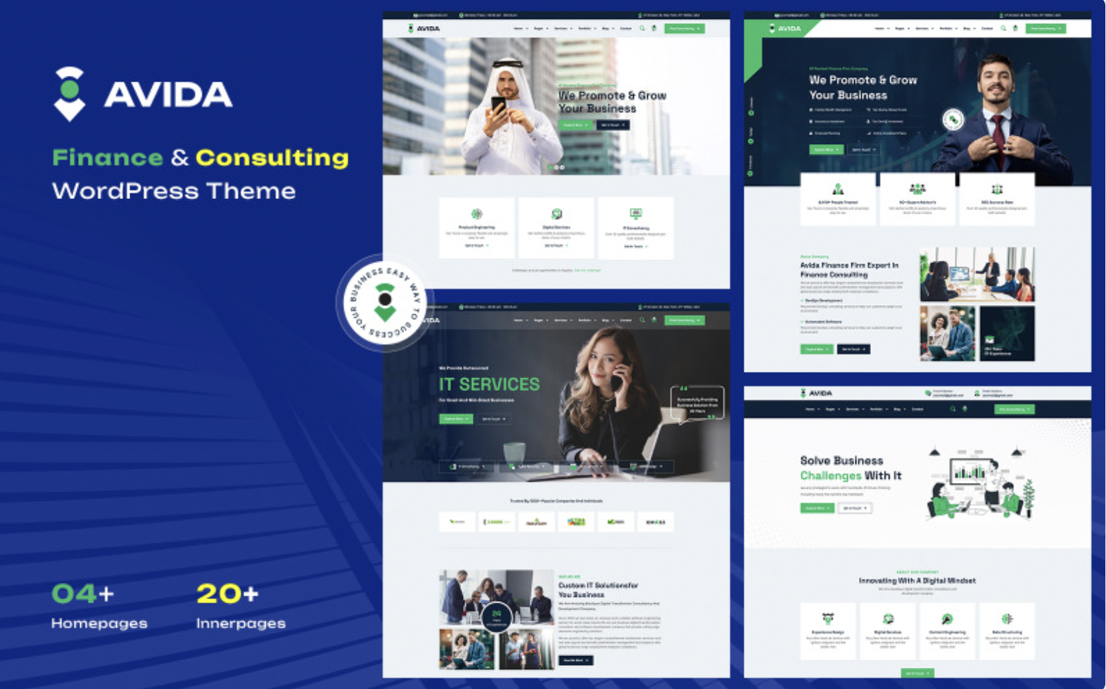 Avida - Finance and Consulting WordPress Theme