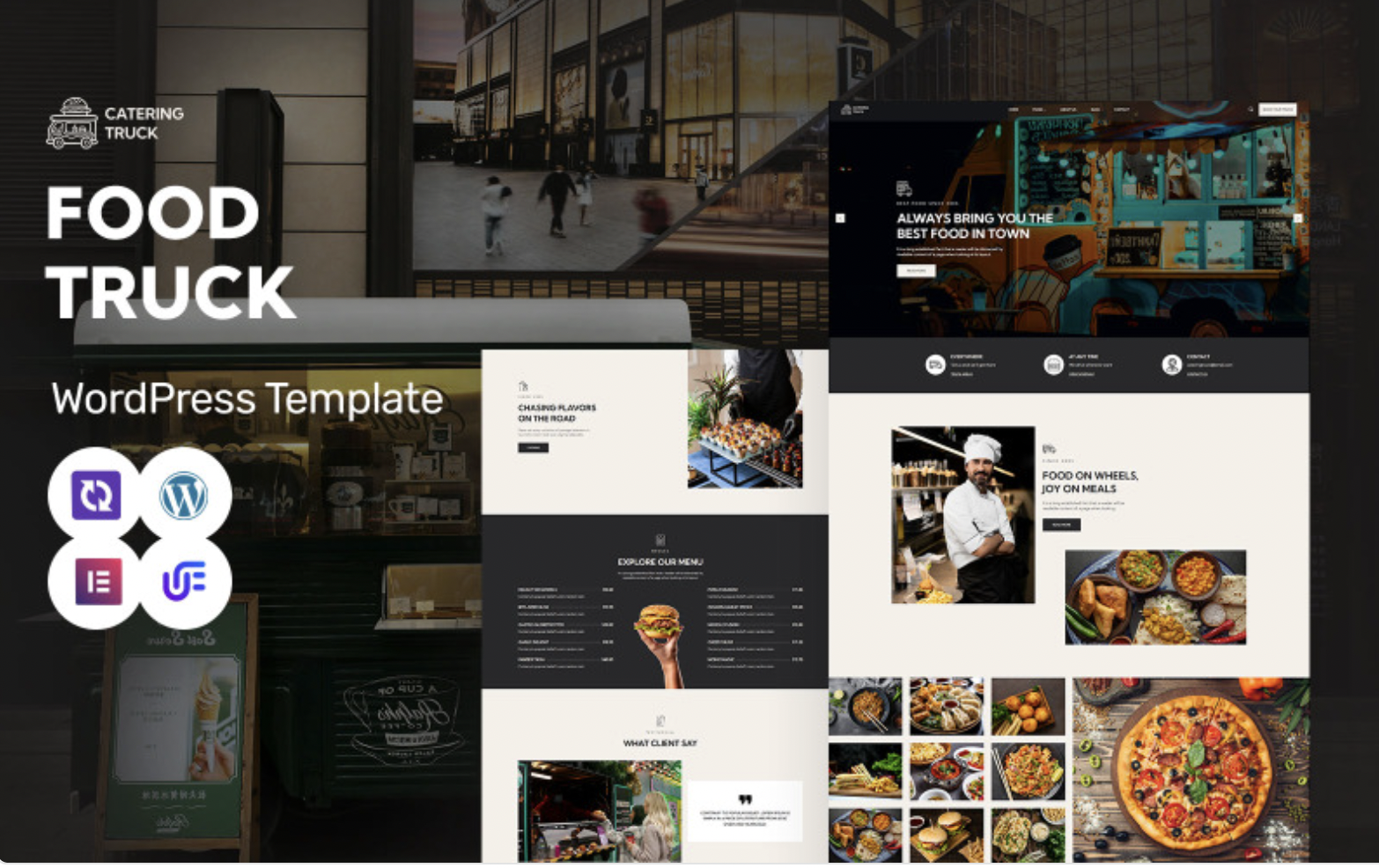 Catering Truck - Food Truck, Street Food And Outdoor Catering WordPress Elementor Theme WordPress Theme