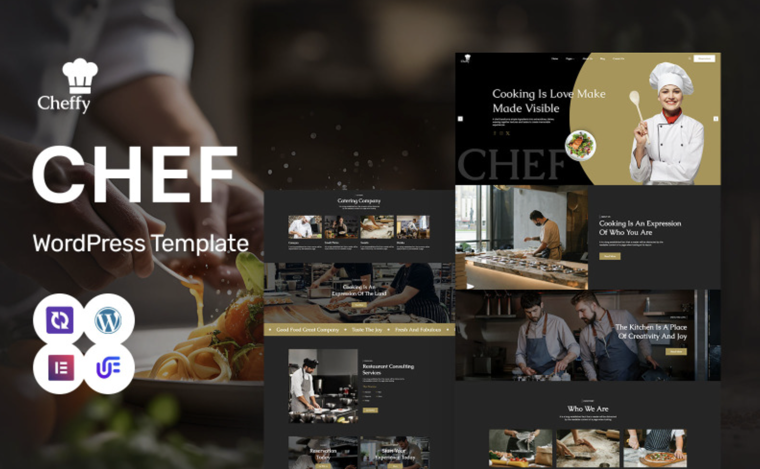 Cheffy - Personal Chef And Catering Services WordPress Elementor Theme WordPress Theme