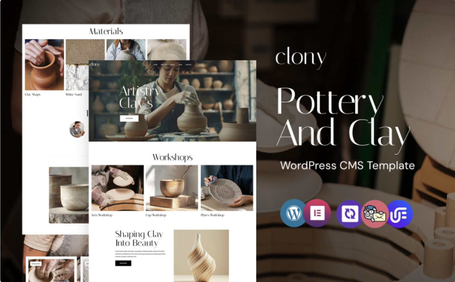 Clony - Ceramic and Pottery WordPress Elementor Theme WordPress Theme