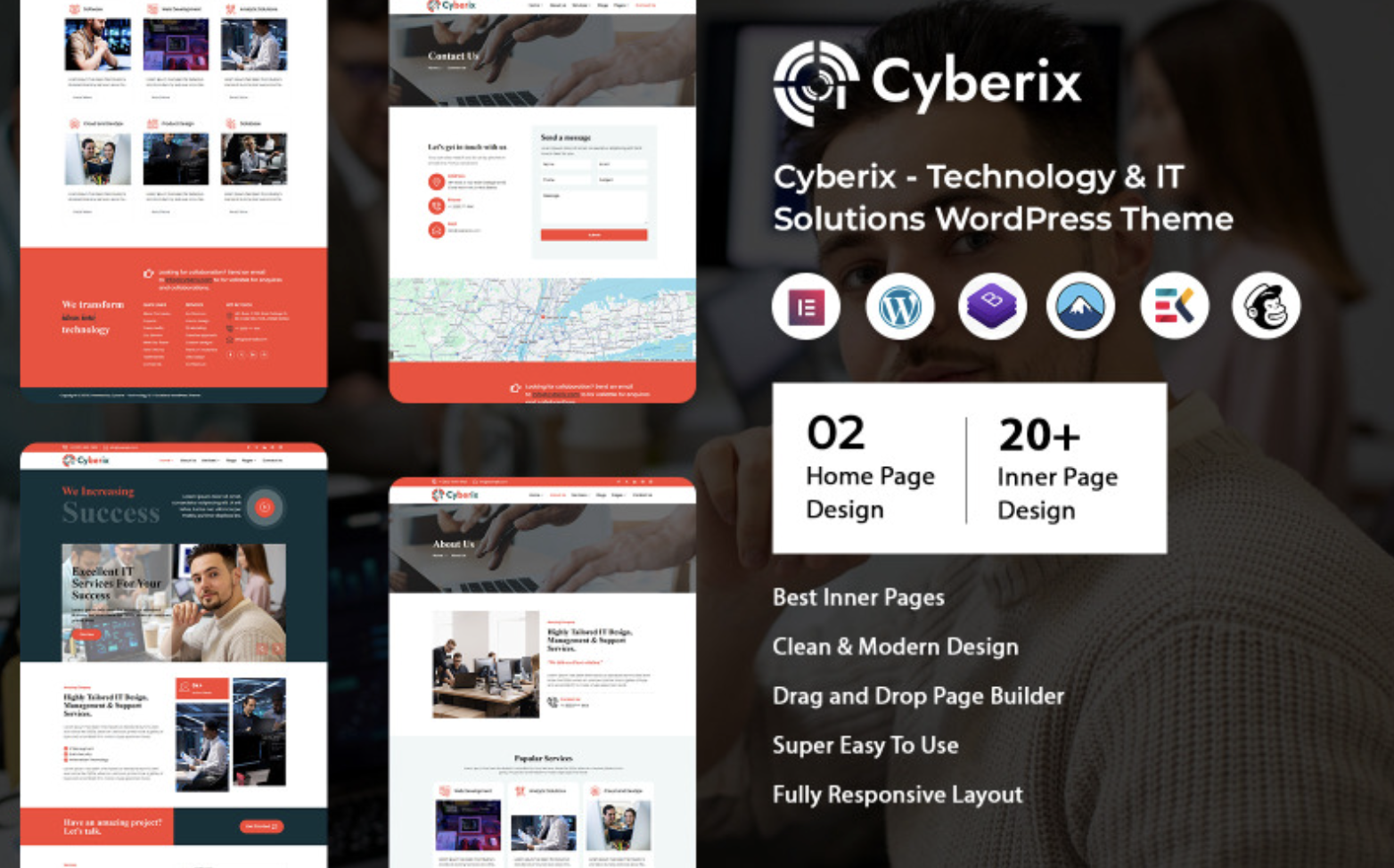 Cyberix - Technology & IT Solutions WordPress Theme