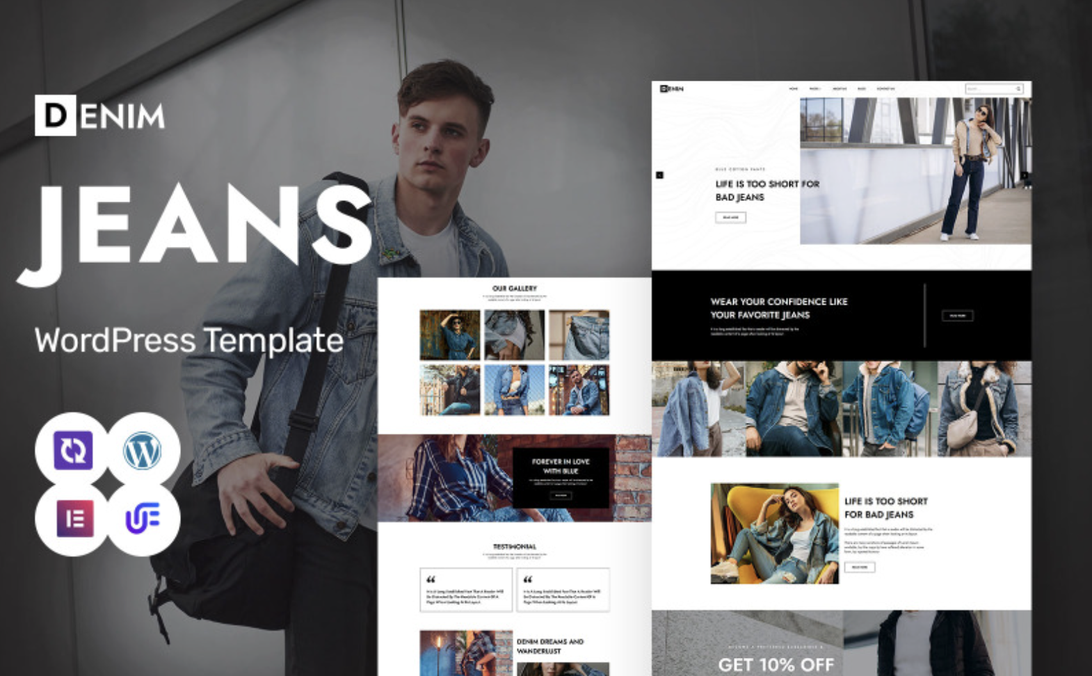 Denim - Jeans & Fashion Store WordPress Elementor Theme WordPress Theme