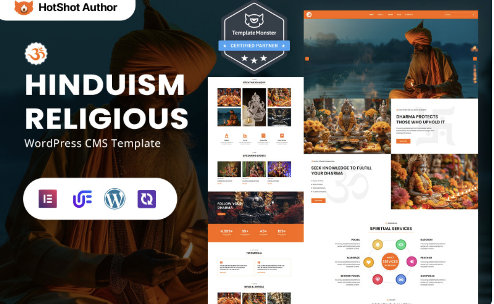 Dharma - Hinduism And Religious Worship WordPress Elementor Theme WordPress Theme