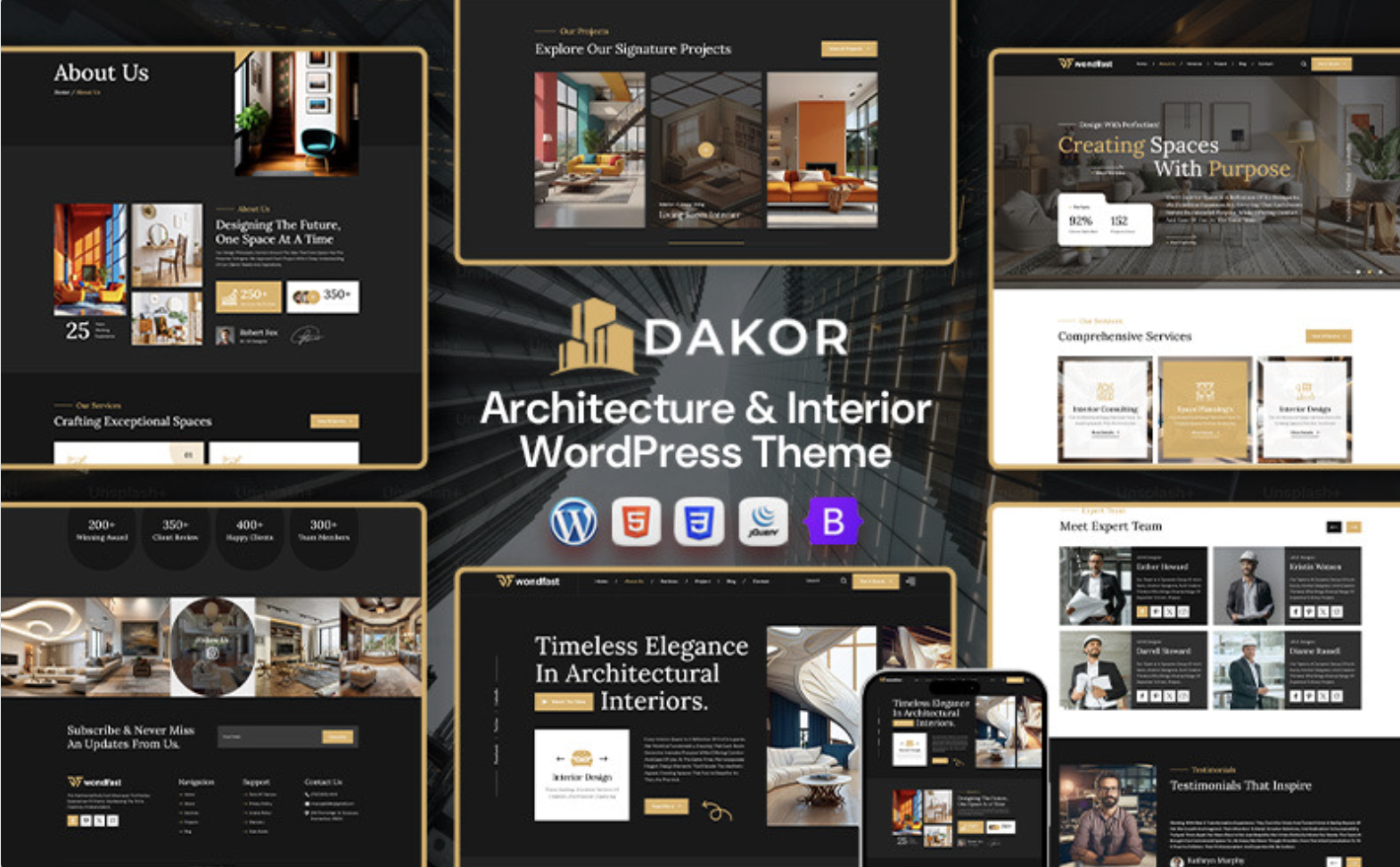 Dakor - Architecture & Interior Design WordPress Theme