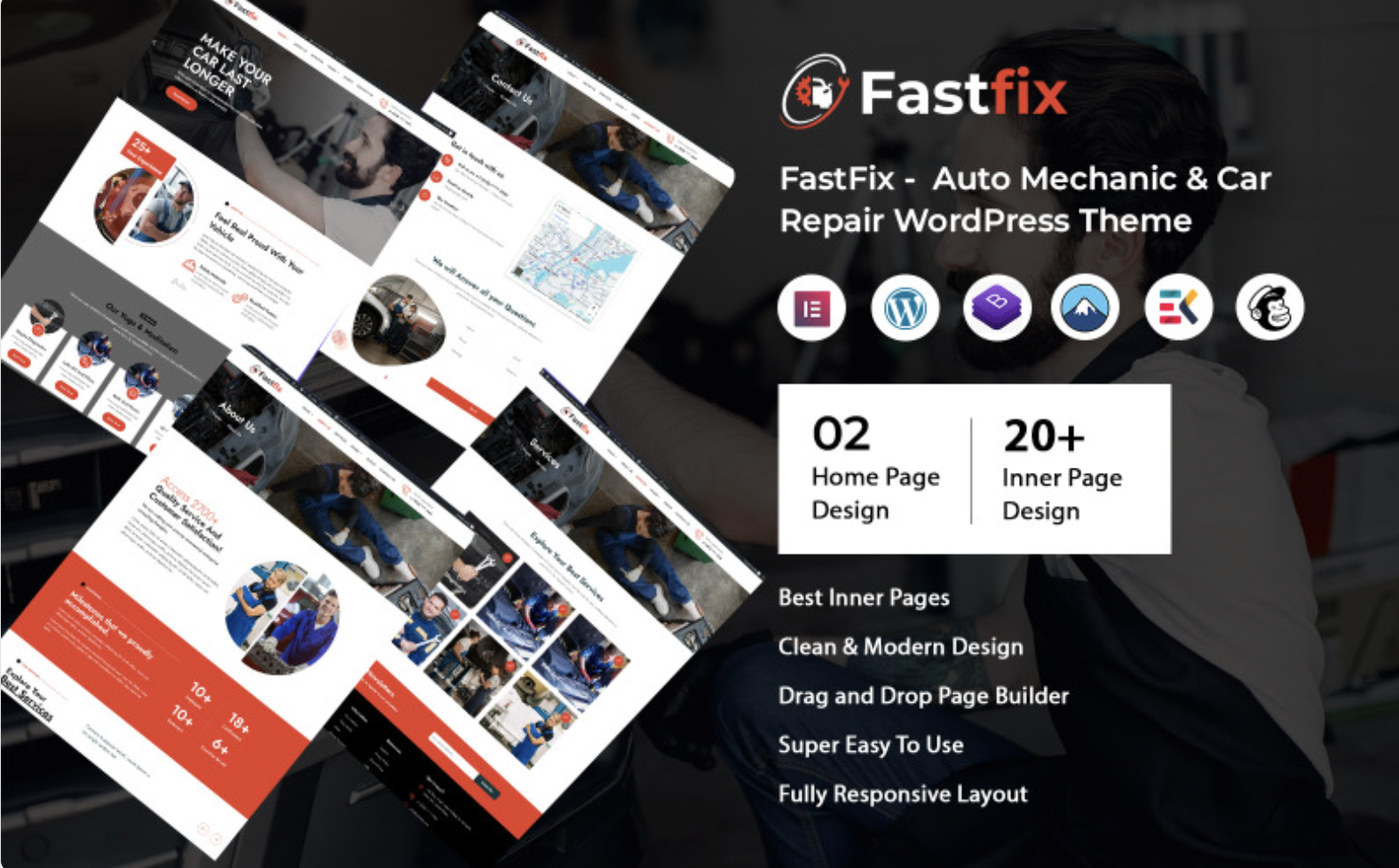 FastFix - Auto Mechanic & Car Repair WordPress Theme