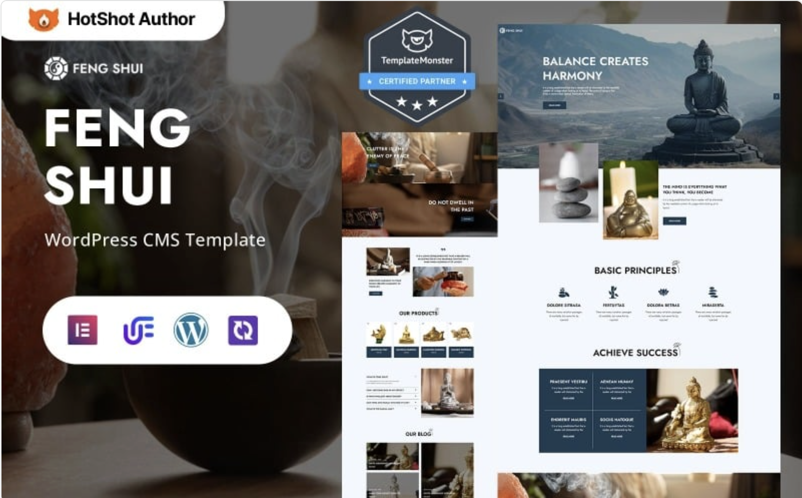 Feng Shui - Spiritual Wellness And Holistic Living WordPress Elementor Theme WordPress Theme