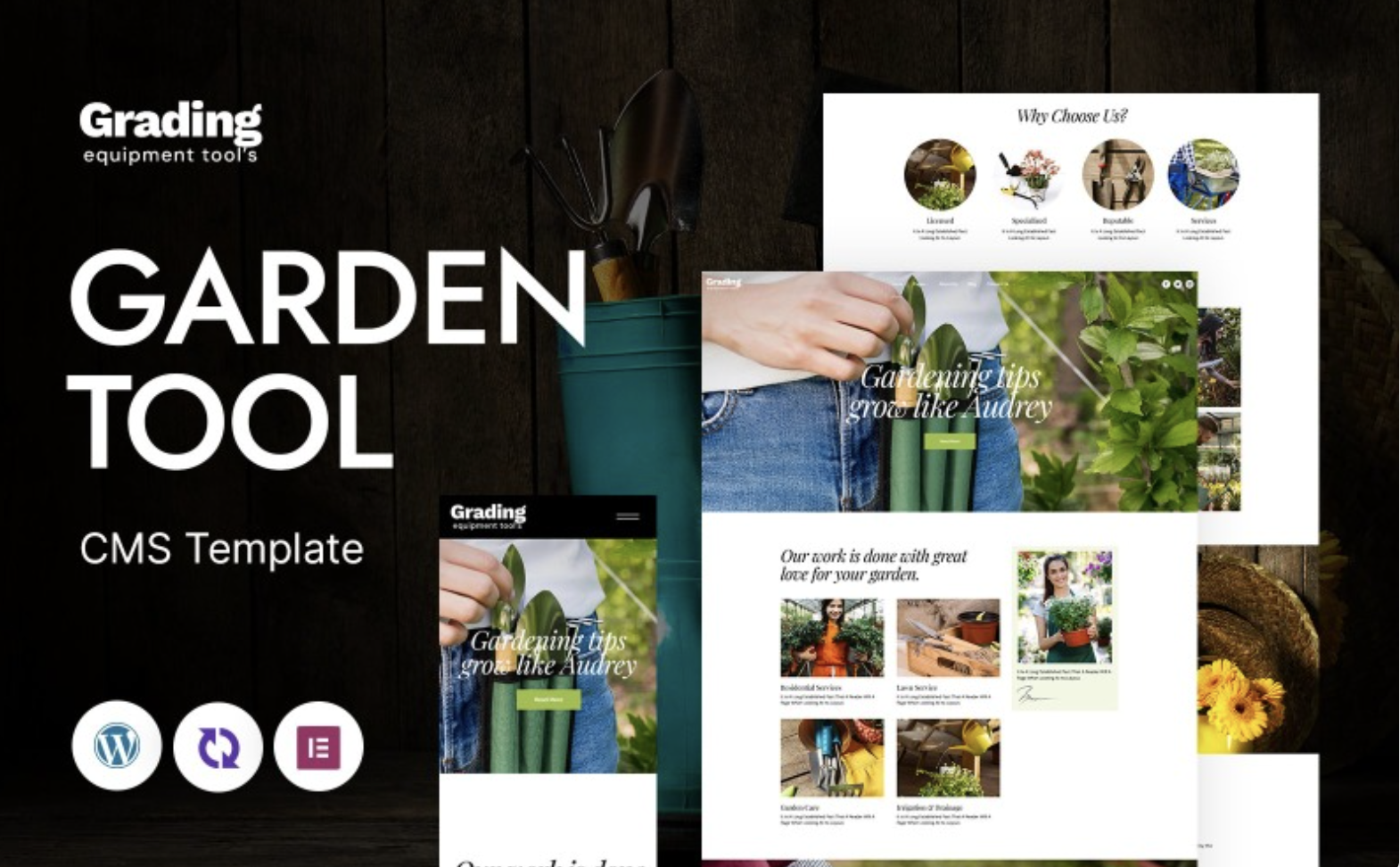 Grading - Garden Tool Multipurpose Responsive WordPress Theme