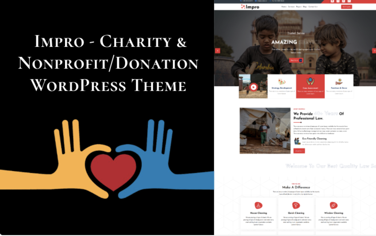 Impro - Charity & Nonprofit/Donation WordPress Theme