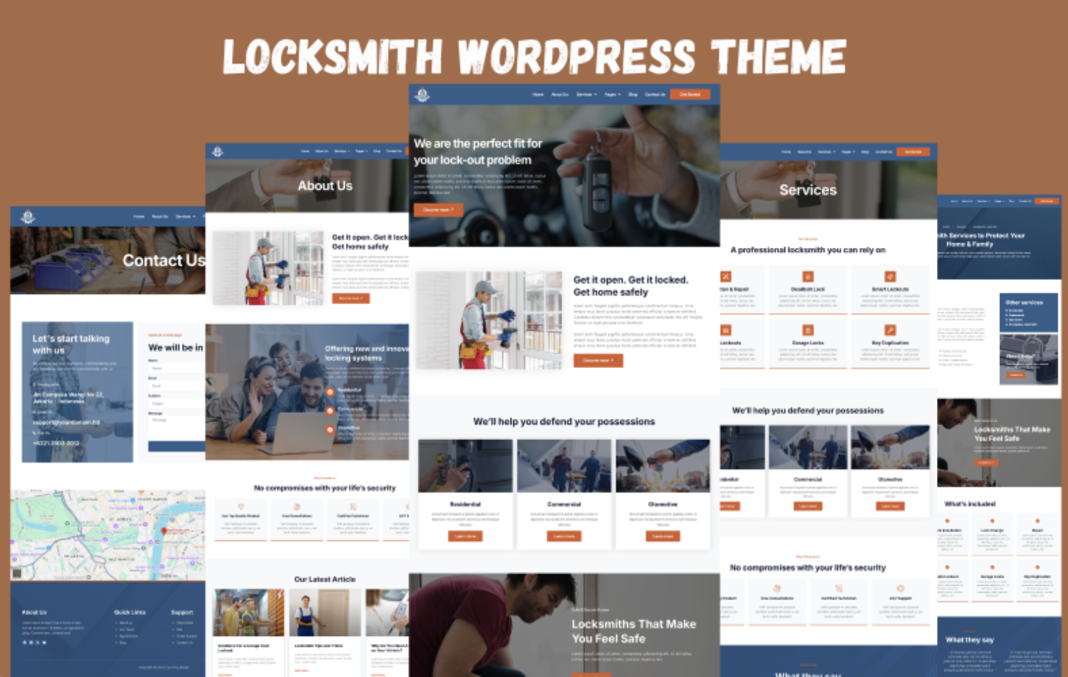 Locksmith Elementor WordPress Theme