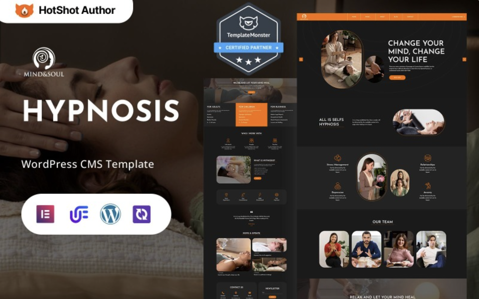 Mind Soul - Hypnosis And Mental Wellness Clinic WordPress Elementor Theme WordPress Theme