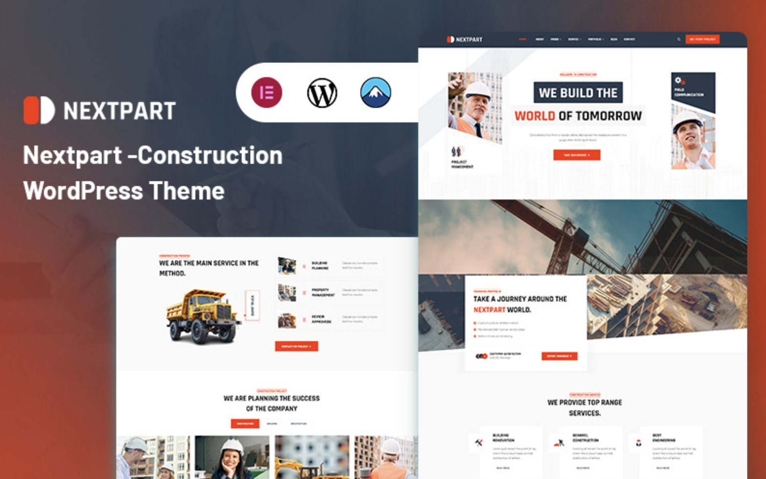 Nextpart - Construction WordPress Theme