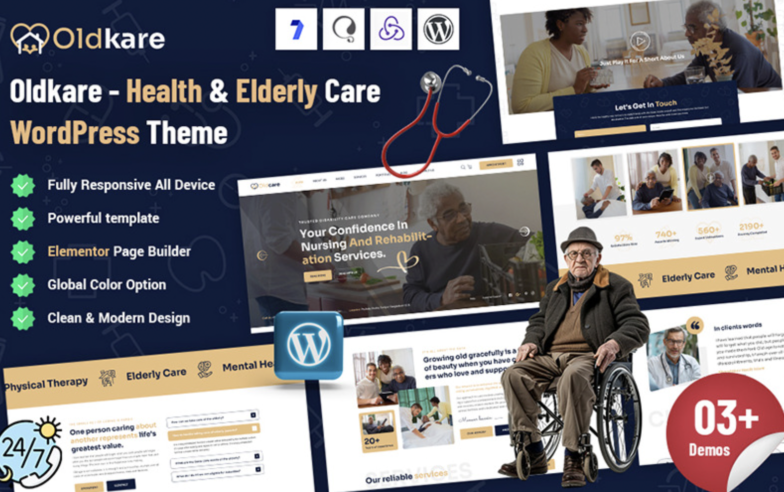Oldkare - Elderly Care WordPress Theme