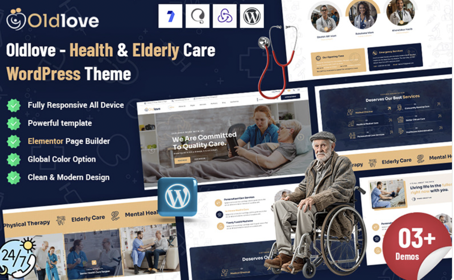 Oldlove - Health Care WordPress Theme