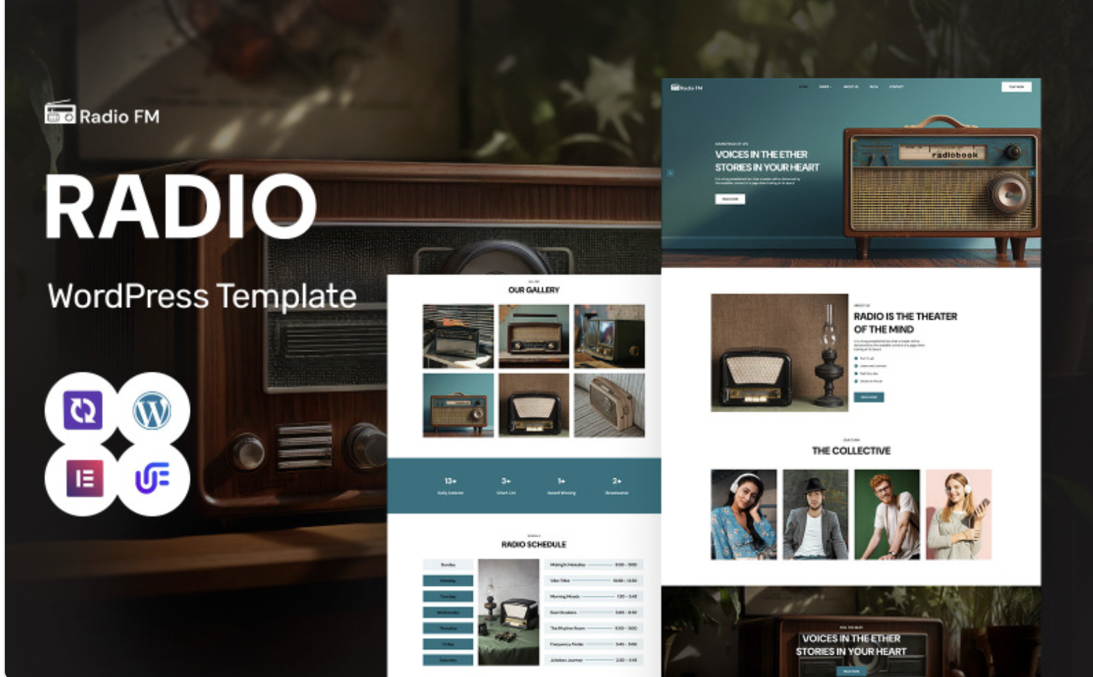 Radio FM - Modern Radio And Show Schedule WordPress Elementor Theme WordPress Theme