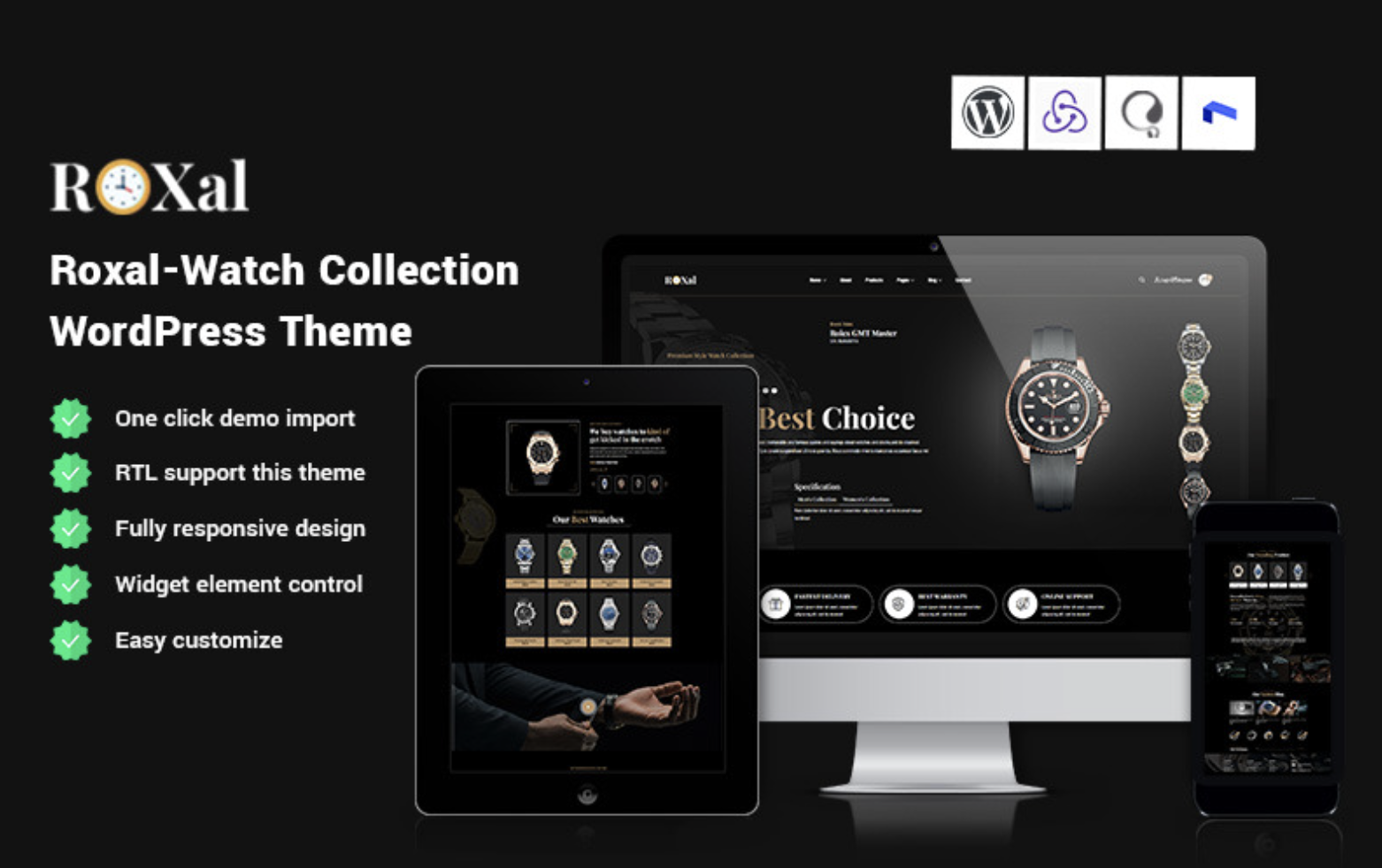 Roxal - Watch Collection WordPress Theme