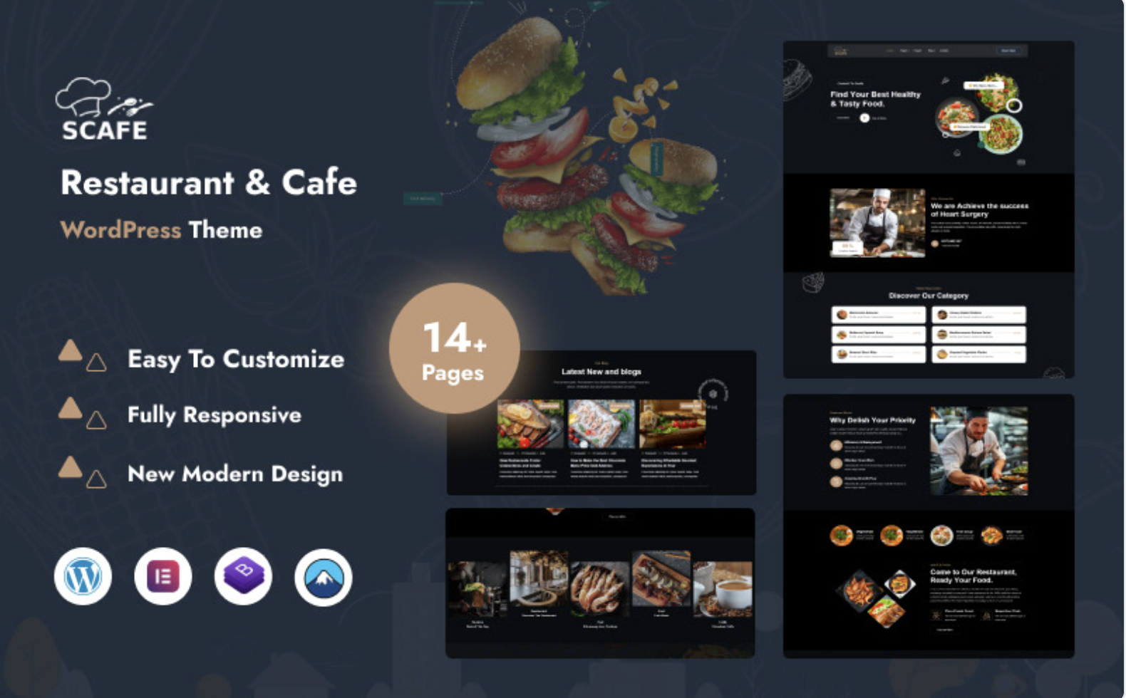 Scafe - Restaurant Or Cafe WordPress Theme