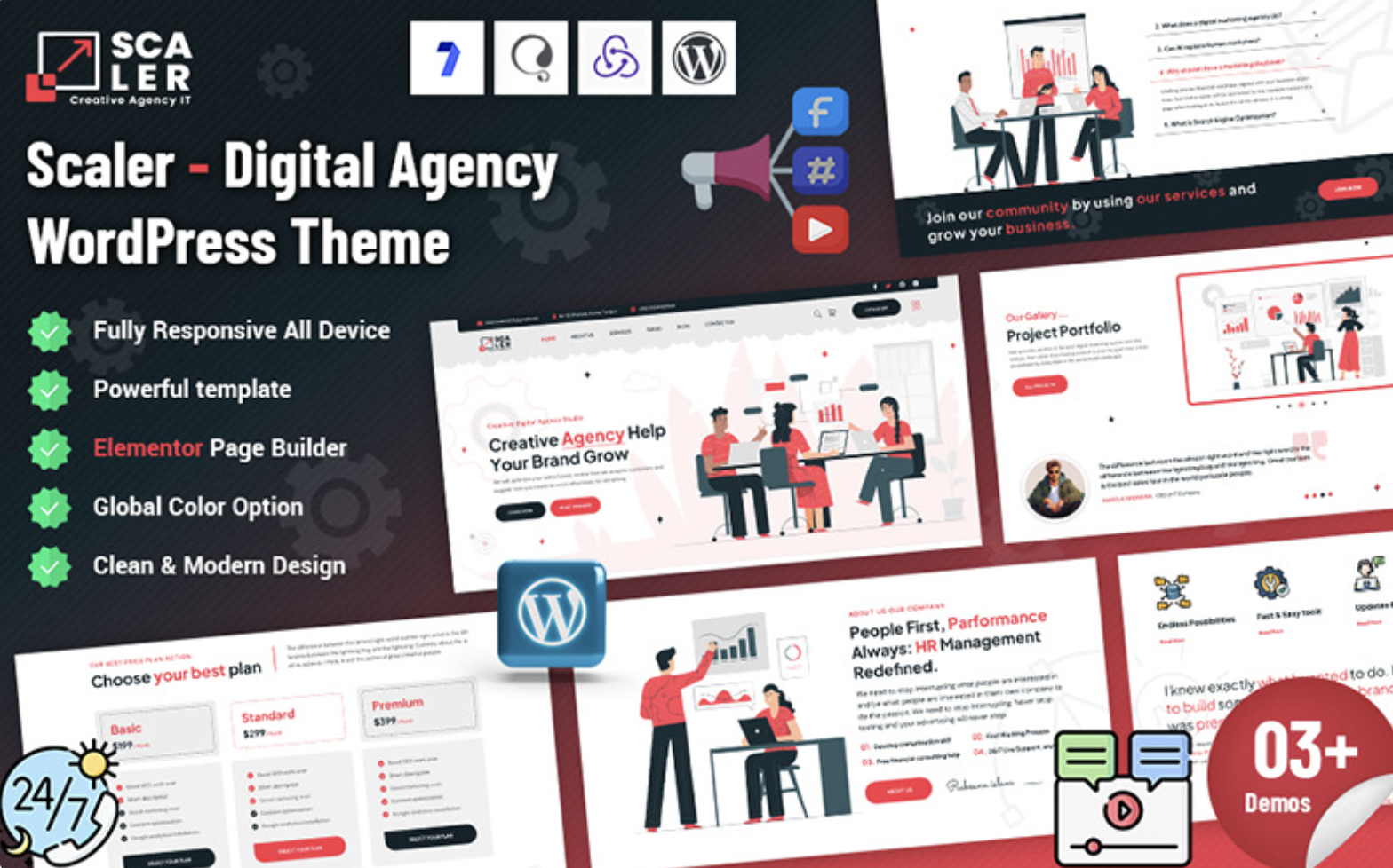 Scaler - Digital Agency WordPress Theme