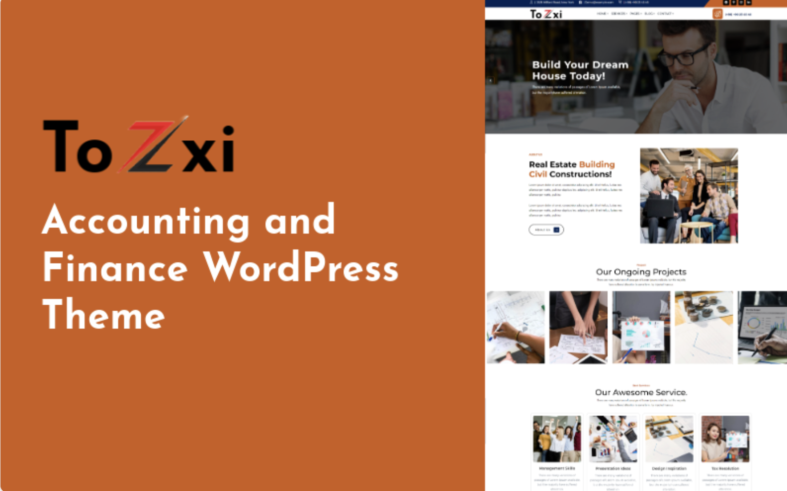 Toexi - Accounting and Finance WordPress Theme