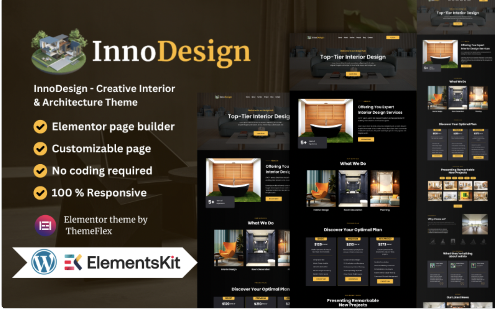 InnoDesign - Creative Interior & Architecture Theme WordPress Theme