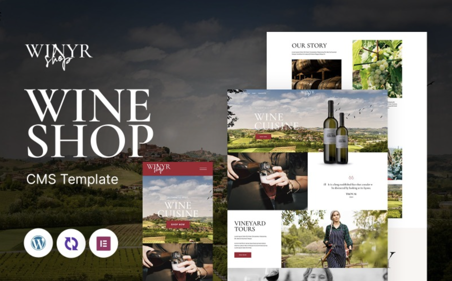 Winyr - Wine Shop Multipurpose Responsive WordPress Theme