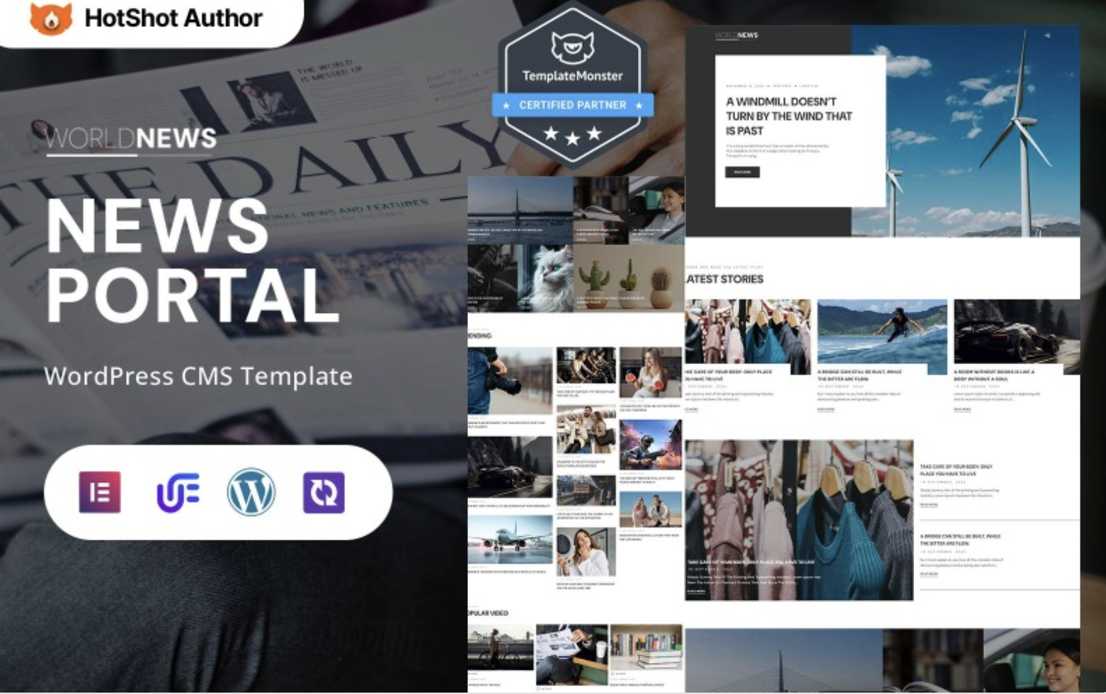 Worldnews - News Portal And Magazine Portal WordPress Elementor Theme WordPress Theme