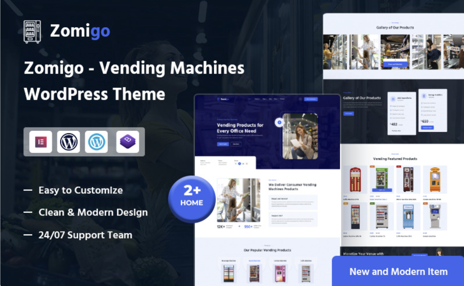 Zomigo – Vending Machines & Mobile Store WordPress Theme
