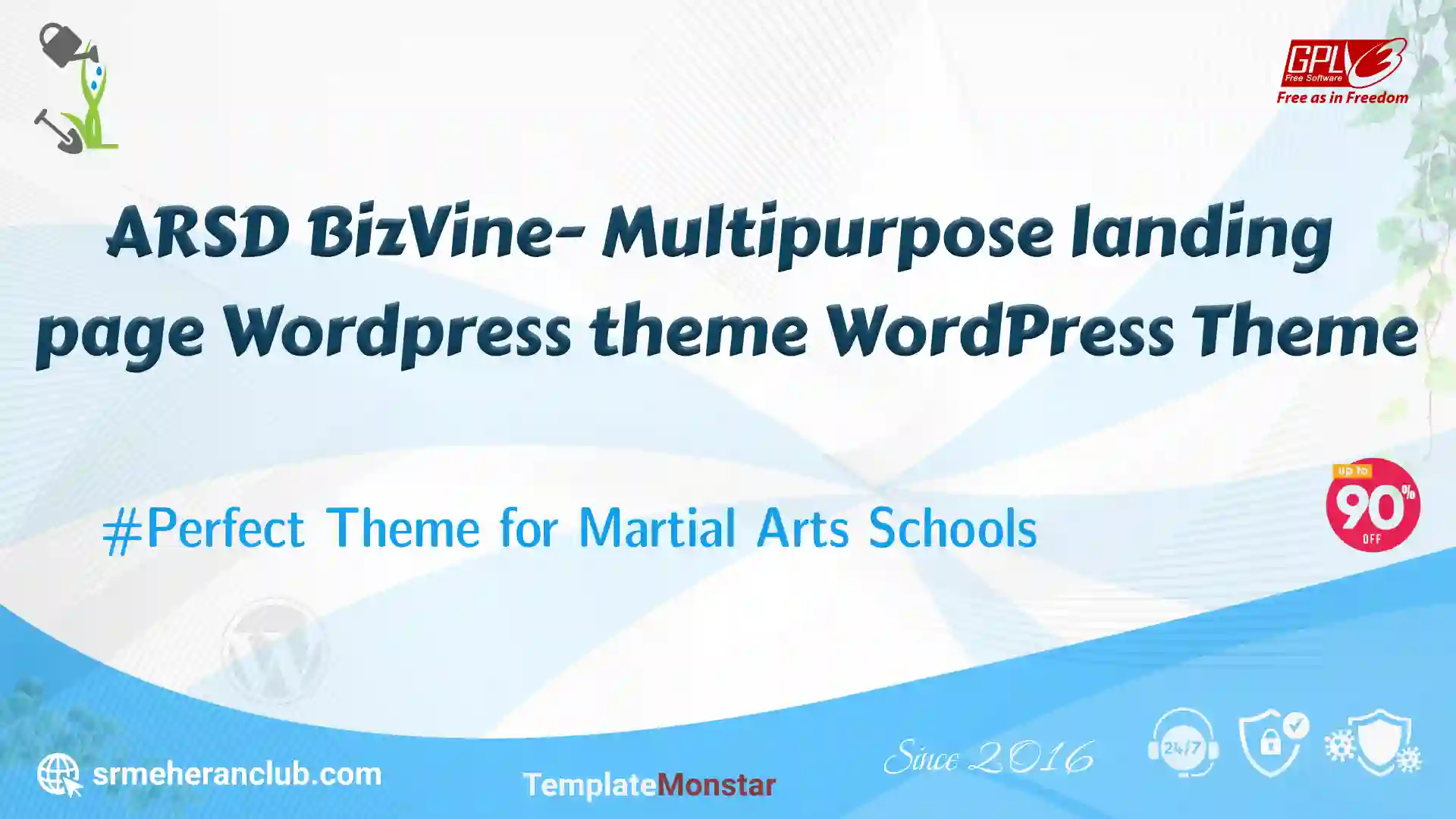 ARSD BizVine- Multipurpose landing page WordPress theme WordPress Theme — Theme by Templatemonster