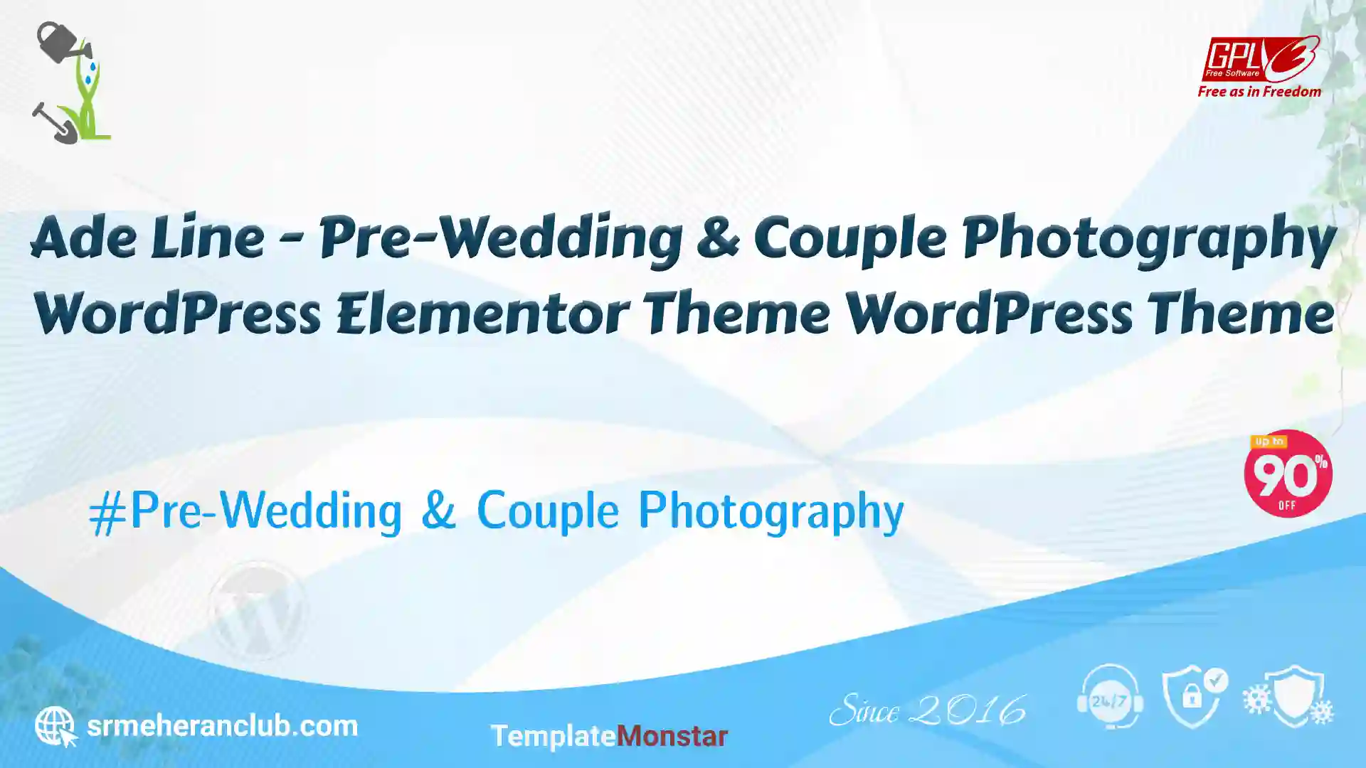 Ade Line – Pre-Wedding & Couple Photography WordPress Elementor Theme WordPress Theme