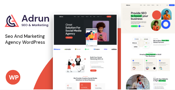 Adrun - Seo & Marketing Agency WordPress Theme
