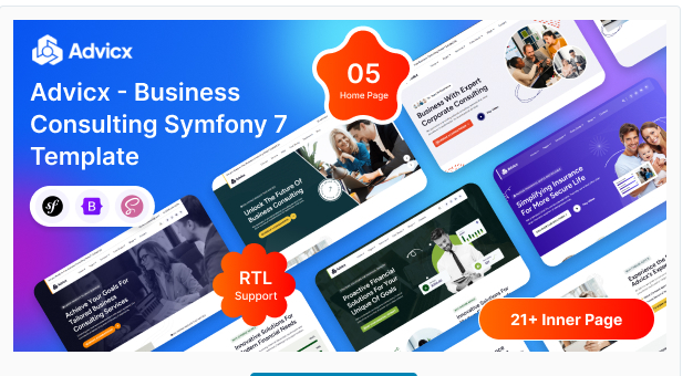 Advicx - Business Consulting Symfony 7 Template