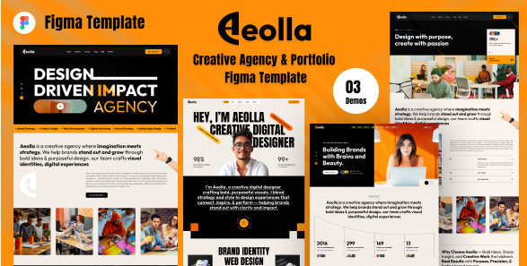 Aeolla - Creative Agency & Portfolio Figma