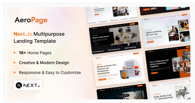 AeroPage - Nuxt.JS Landing Page & Admin Template